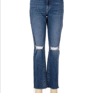 Just black distressed denim jeans